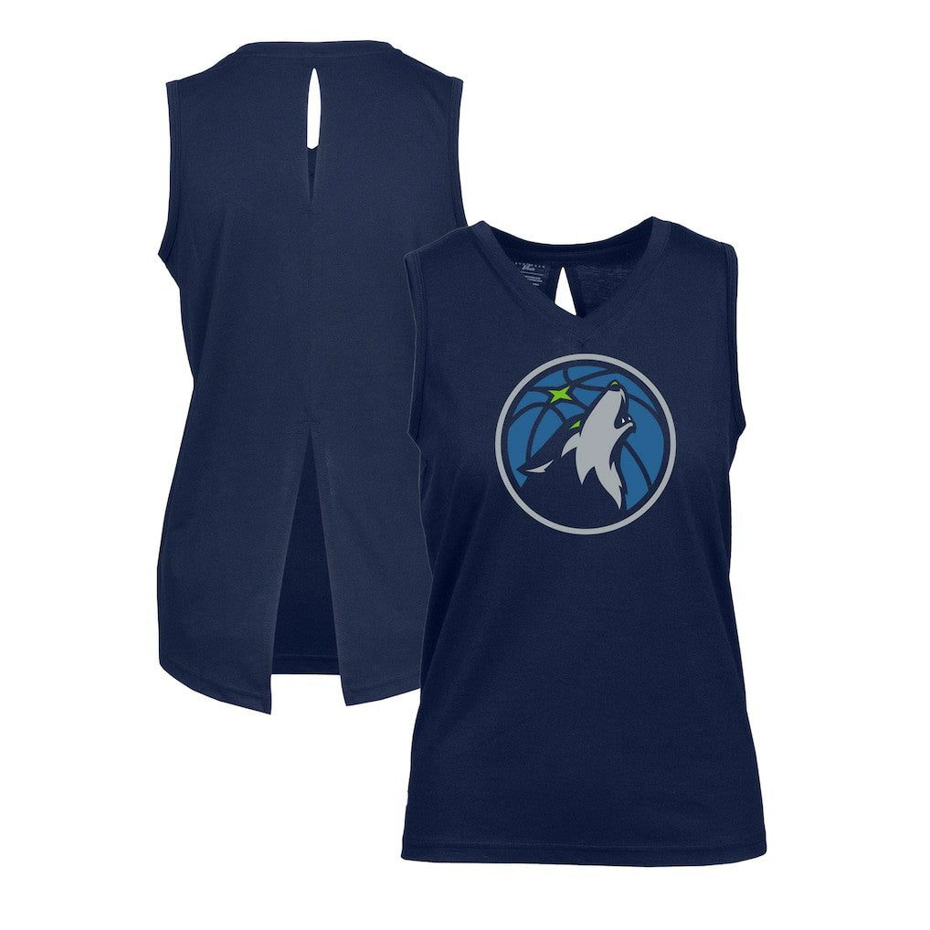 NBA Minnesota Timberwolves Levelwear Women's Paisley Core V-Neck Tank Top