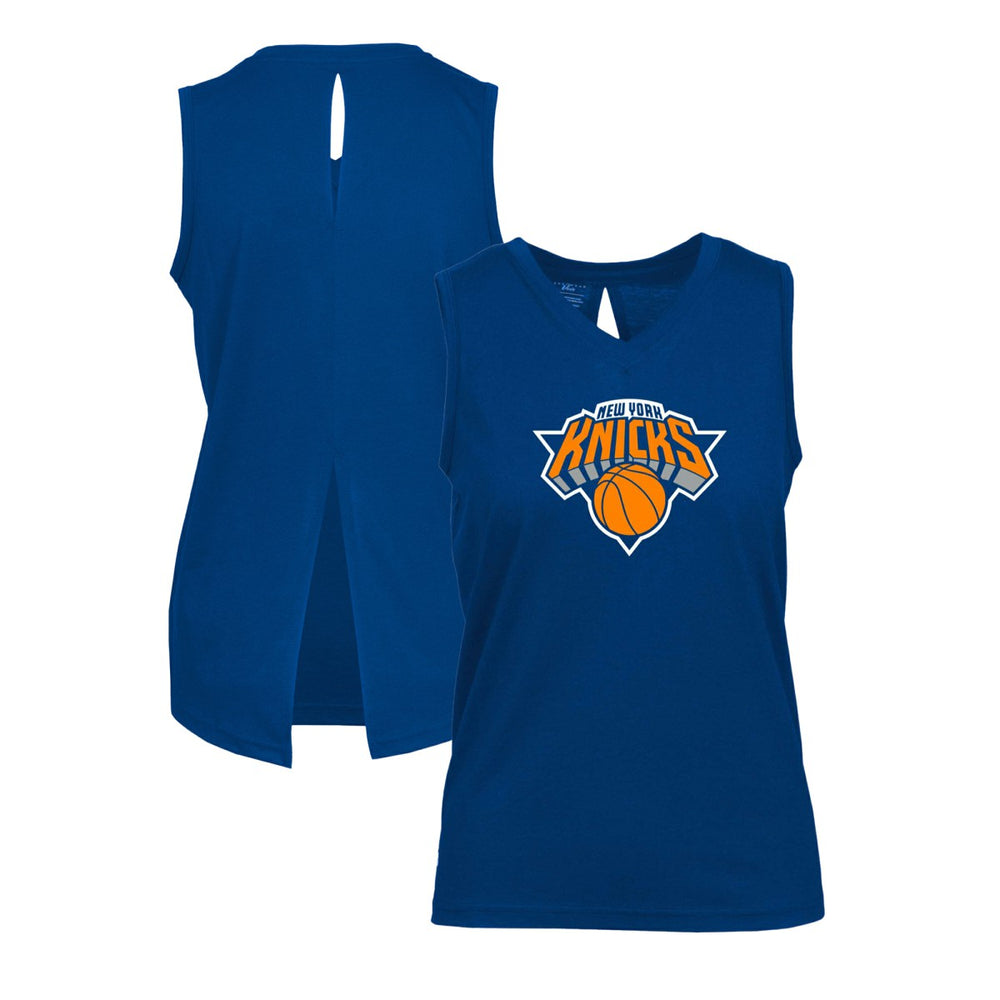 NBA New York Knicks Levelwear Women's Paisley Core V-Neck Tank Top