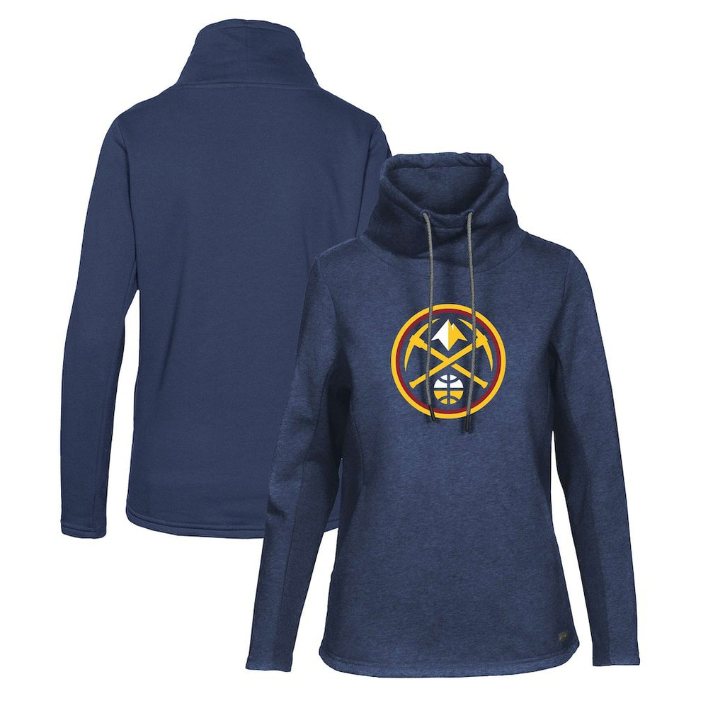 NBA Denver Nuggets Levelwear Women's Loop Core Funnel Neck Pullover Sweatshirt sale