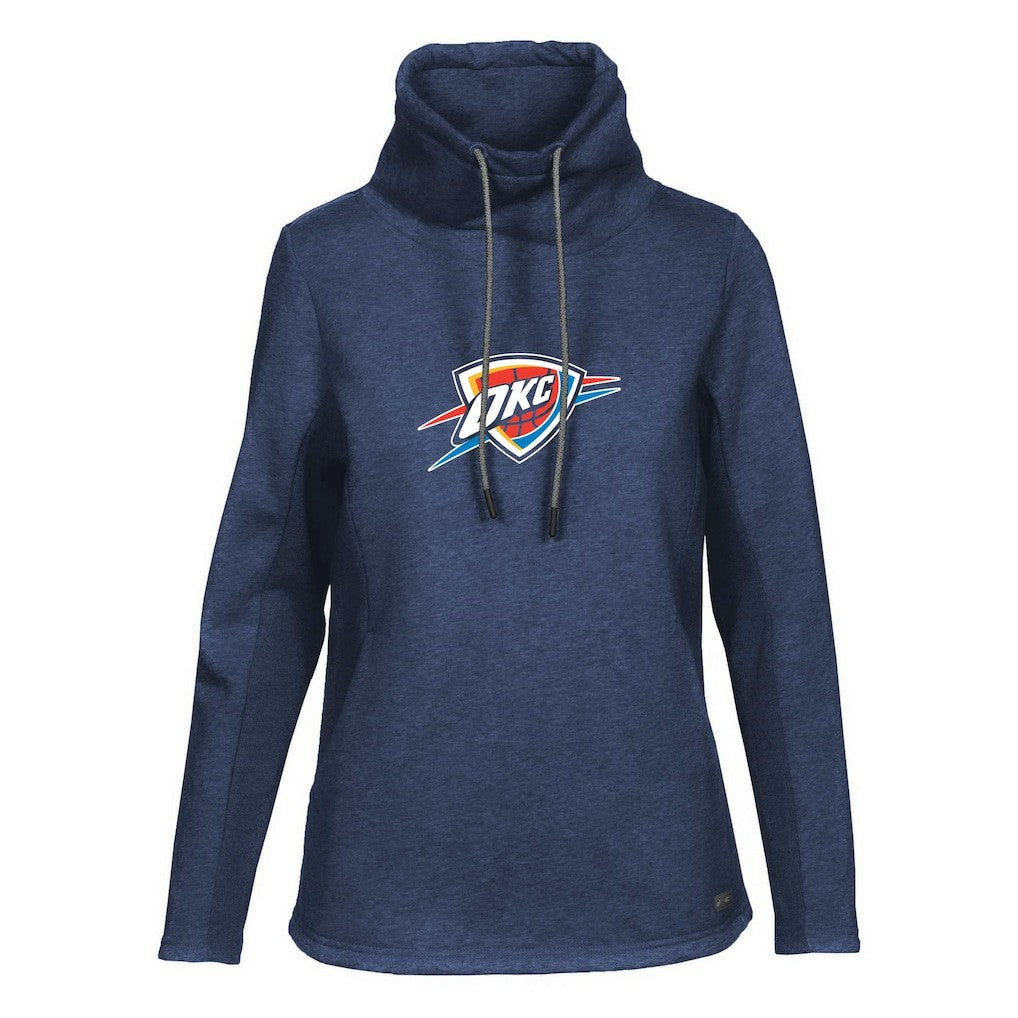 NBA Oklahoma City Thunder Levelwear Women's Loop Core Funnel Neck Pullover Sweatshirt