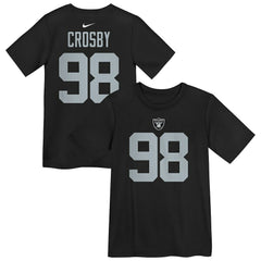 Maxx Crosby  Preschool Player Name & Number T-Shirt - Las Vegas Raiders