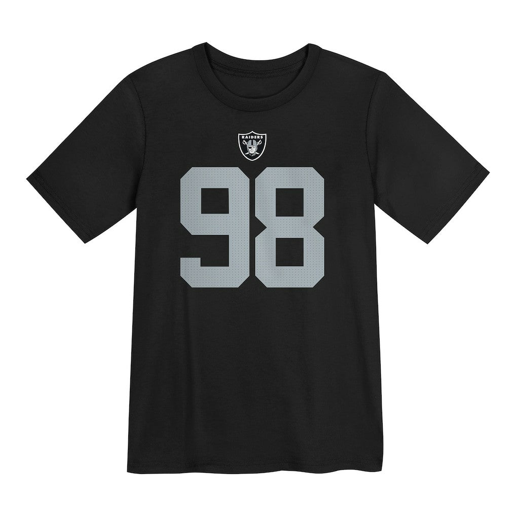 Maxx Crosby  Preschool Player Name & Number T-Shirt - Las Vegas Raiders