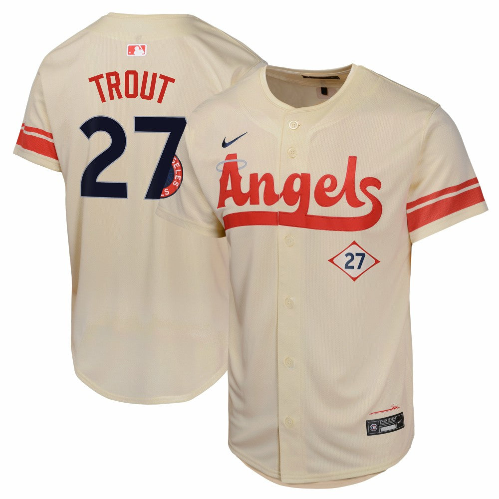 MLB Mike Trout Los Angeles Angels Nike Youth City Connect Limited Player Jersey