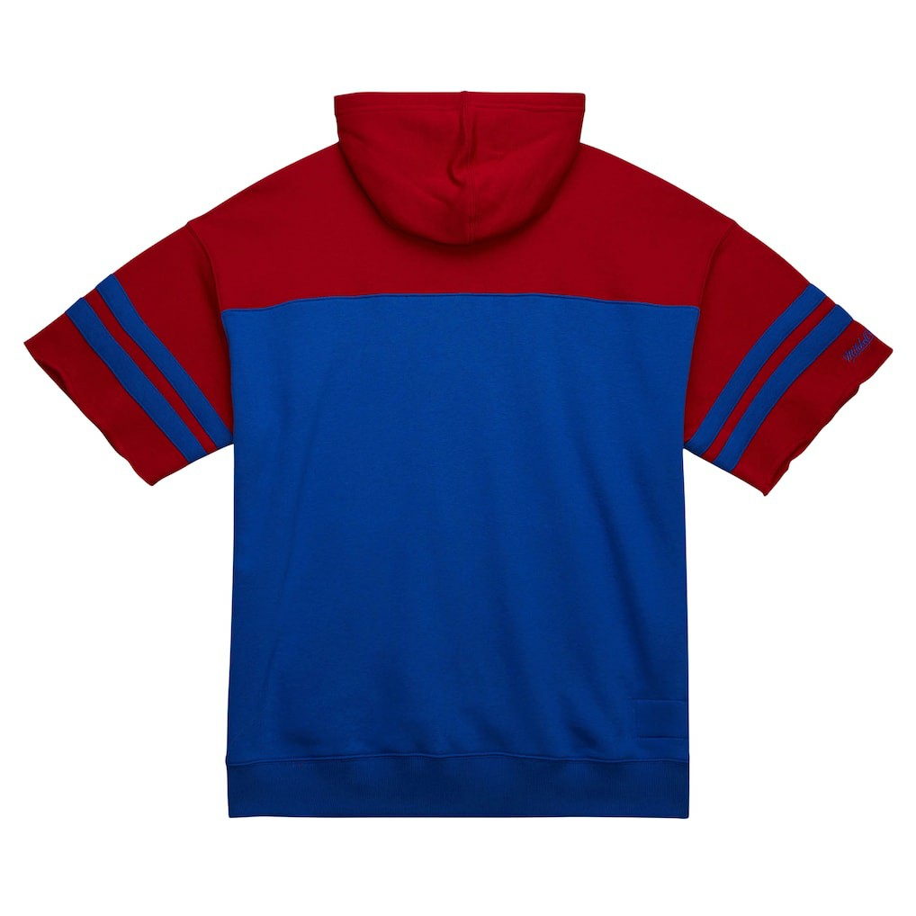 Off Field Vintage Logo Short Sleeve Pullover Hoodie - New England Patriots