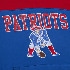 Off Field Vintage Logo Short Sleeve Pullover Hoodie - New England Patriots