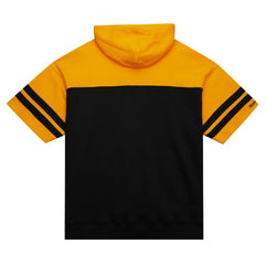 Off Field Vintage Logo Short Sleeve Pullover Hoodie - Pittsburgh Steelers