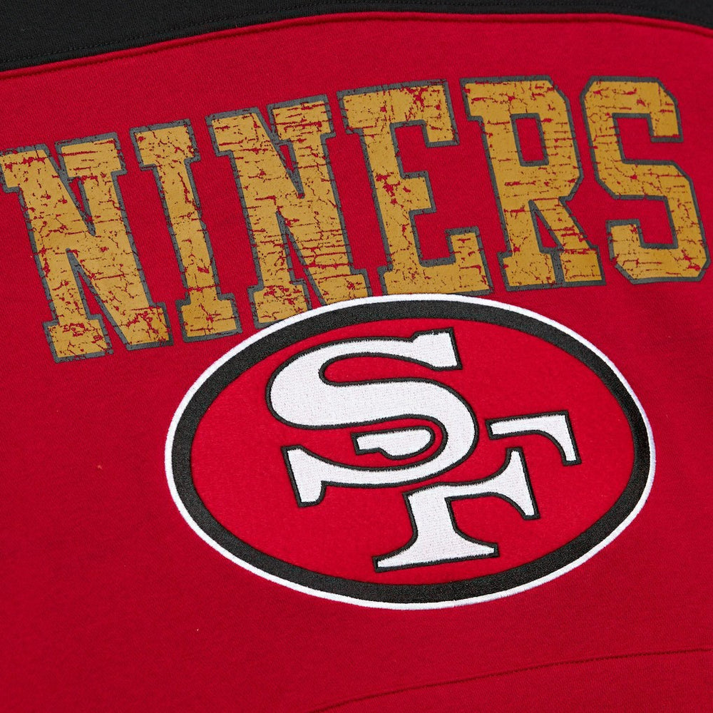 Off Field Vintage Logo Short Sleeve Pullover Hoodie - San Francisco 49ers