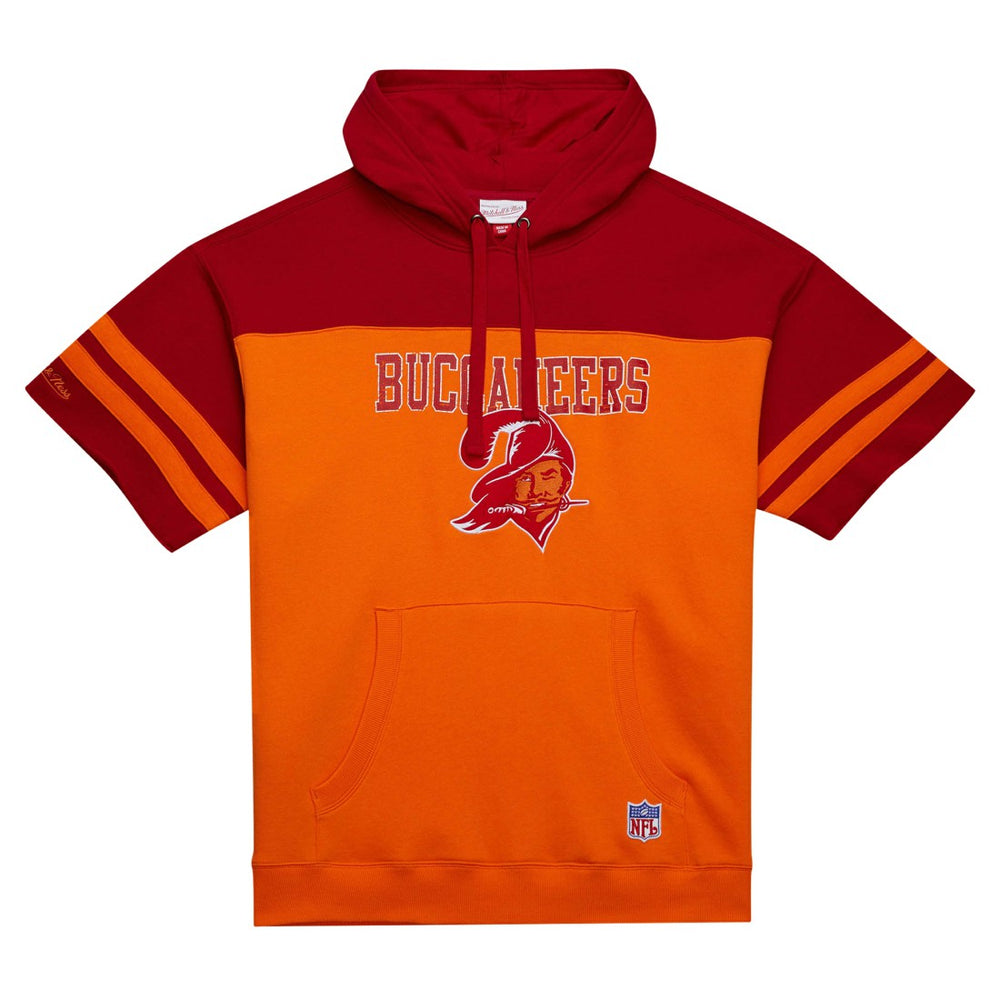 Off Field Vintage Logo Short Sleeve Pullover Hoodie - Tampa Bay Buccaneers