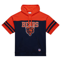 Off Field Vintage Logo Short Sleeve Pullover Hoodie - Chicago Bears