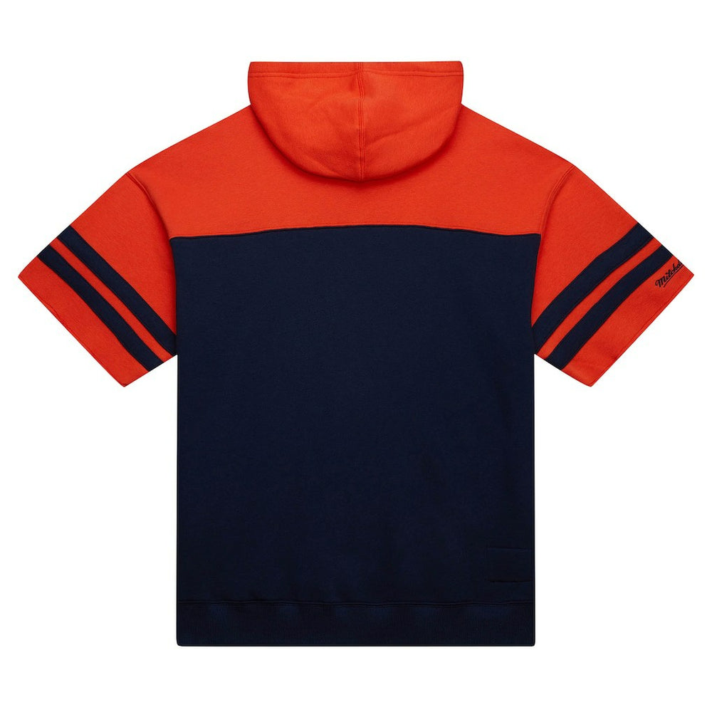 Off Field Vintage Logo Short Sleeve Pullover Hoodie - Chicago Bears