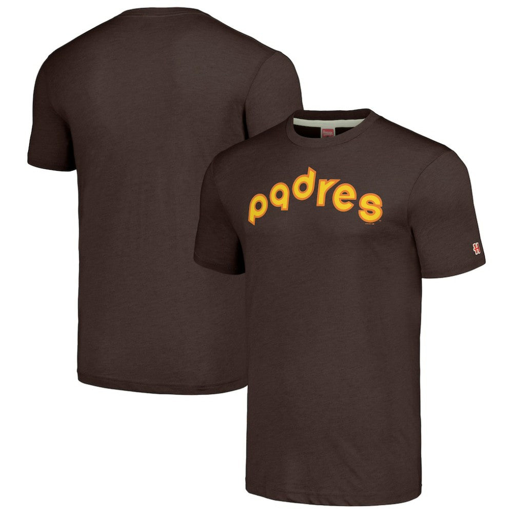 MLB San Diego Padres Homage Cooperstown Collection Hand-Drawn Logo Tri-Blend T-Shirt