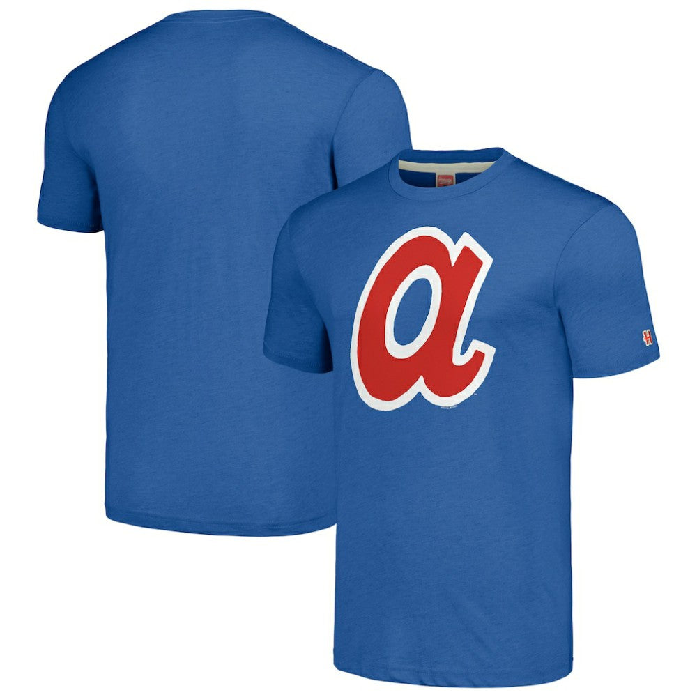 MLB Atlanta Braves Homage Cooperstown Collection Hand-Drawn Logo Tri-Blend T-Shirt