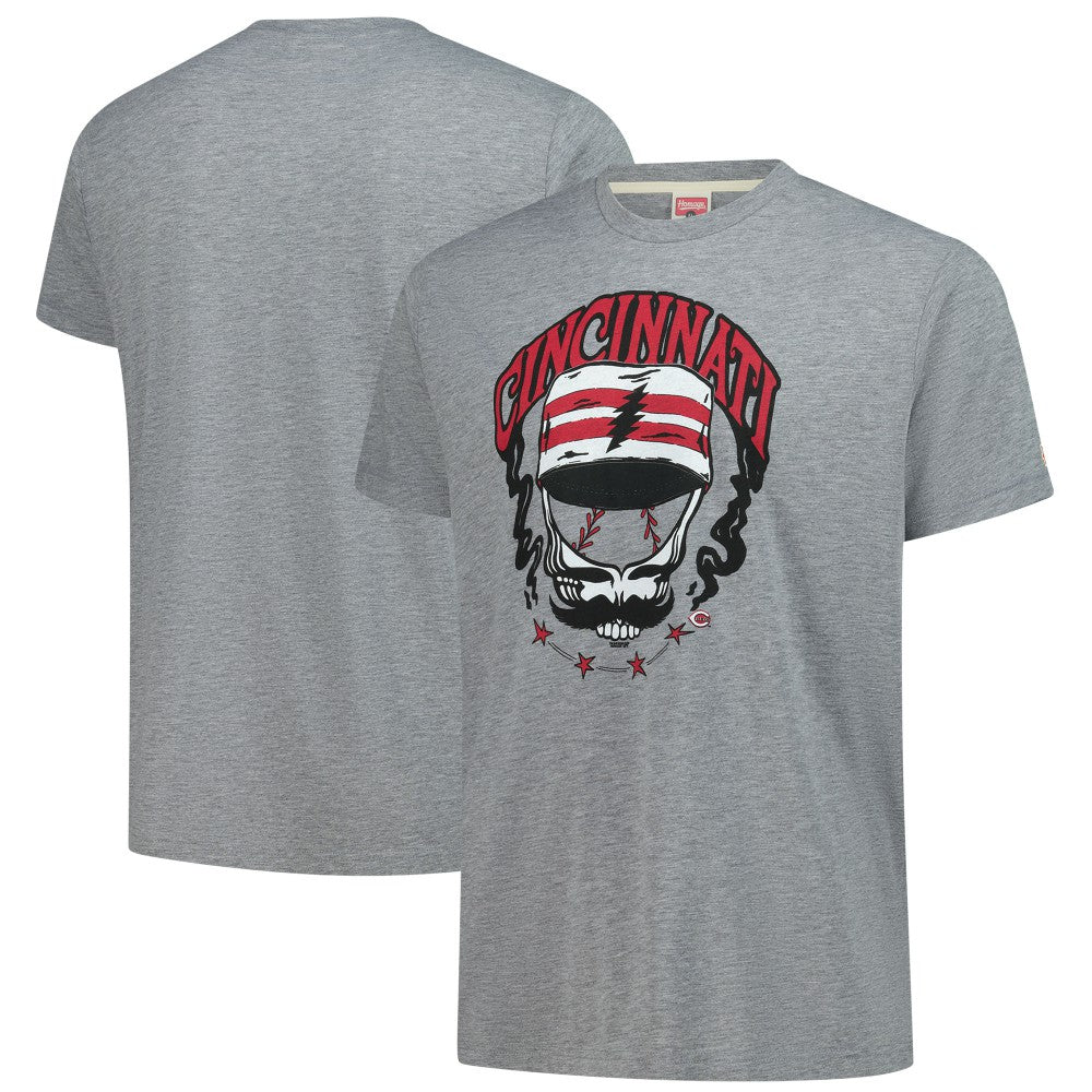 MLB Cincinnati Reds Homage Grateful Dead Tri-Blend T-Shirt