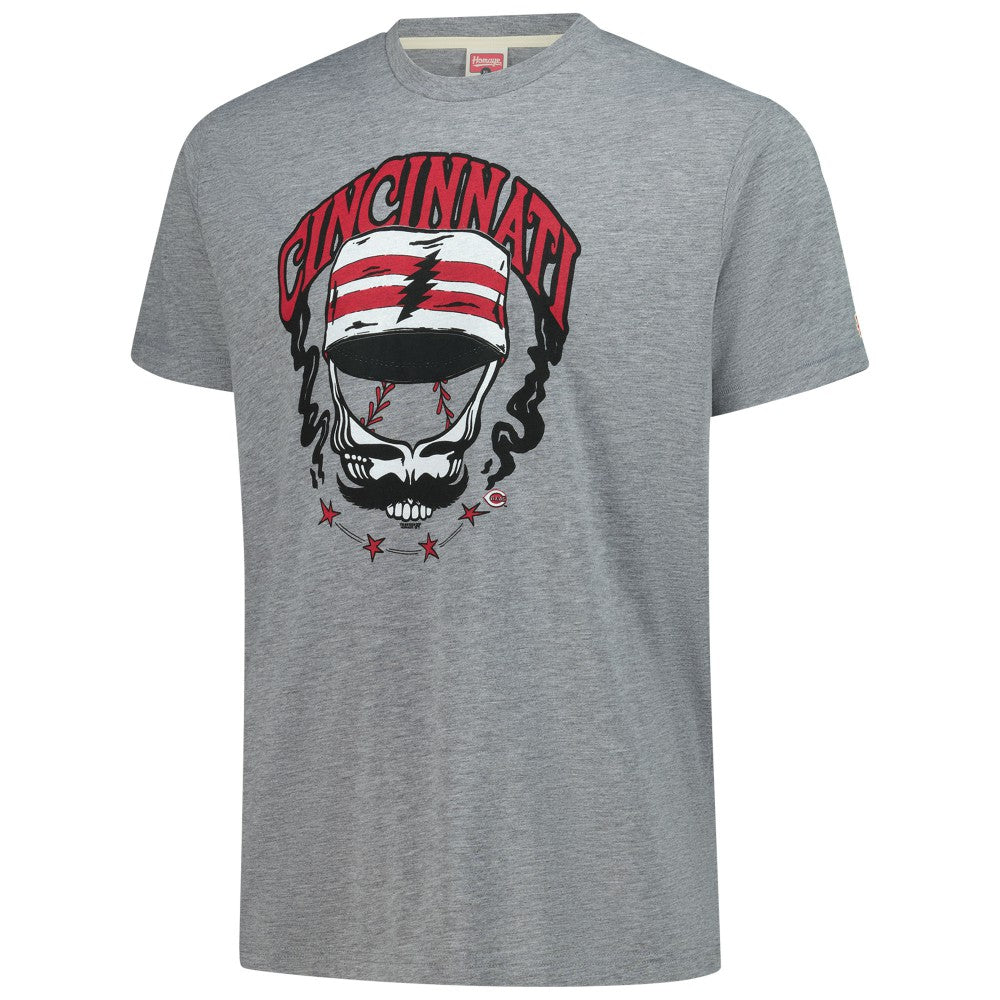 MLB Cincinnati Reds Homage Grateful Dead Tri-Blend T-Shirt