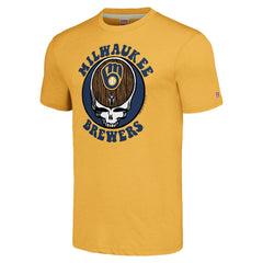 MLB Milwaukee Brewers Homage Grateful Dead Tri-Blend T-Shirt