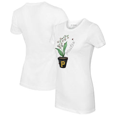 MLB Pittsburgh Pirates Tiny Turnip Women's Lilies and Ladybugs T-Shirt