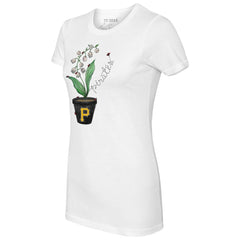 MLB Pittsburgh Pirates Tiny Turnip Women's Lilies and Ladybugs T-Shirt