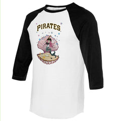 MLB Pittsburgh Pirates Tiny Turnip Unisex Mermaid 3/4-Sleeve Raglan T-Shirt