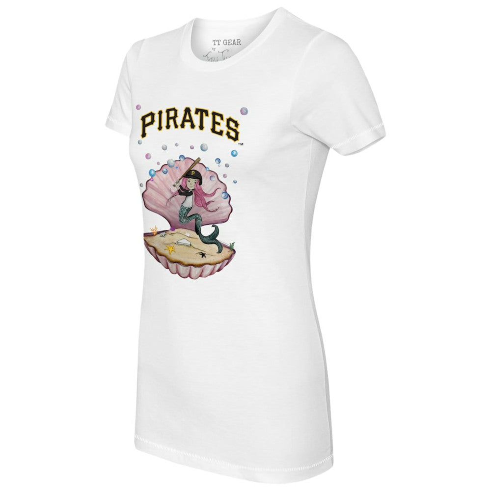 MLB Pittsburgh Pirates Tiny Turnip Women's Mermaid T-Shirt