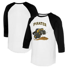 MLB Pittsburgh Pirates Tiny Turnip Unisex Monster Truck 3/4-Sleeve Raglan T-Shirt
