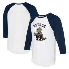 MLB Houston Astros Tiny Turnip Unisex Triceratops 3/4-Sleeve Raglan T-Shirt
