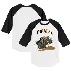 MLB Pittsburgh Pirates Tiny Turnip Youth Monster Truck 3/4-Sleeve Raglan T-Shirt
