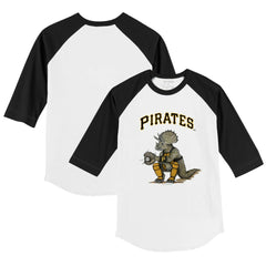 MLB Pittsburgh Pirates Tiny Turnip Youth Triceratops 3/4-Sleeve Raglan T-Shirt