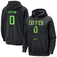NBA Jayson Tatum Boston Celtics 2024/25 City Edition Name & Number Pullover Hoodie