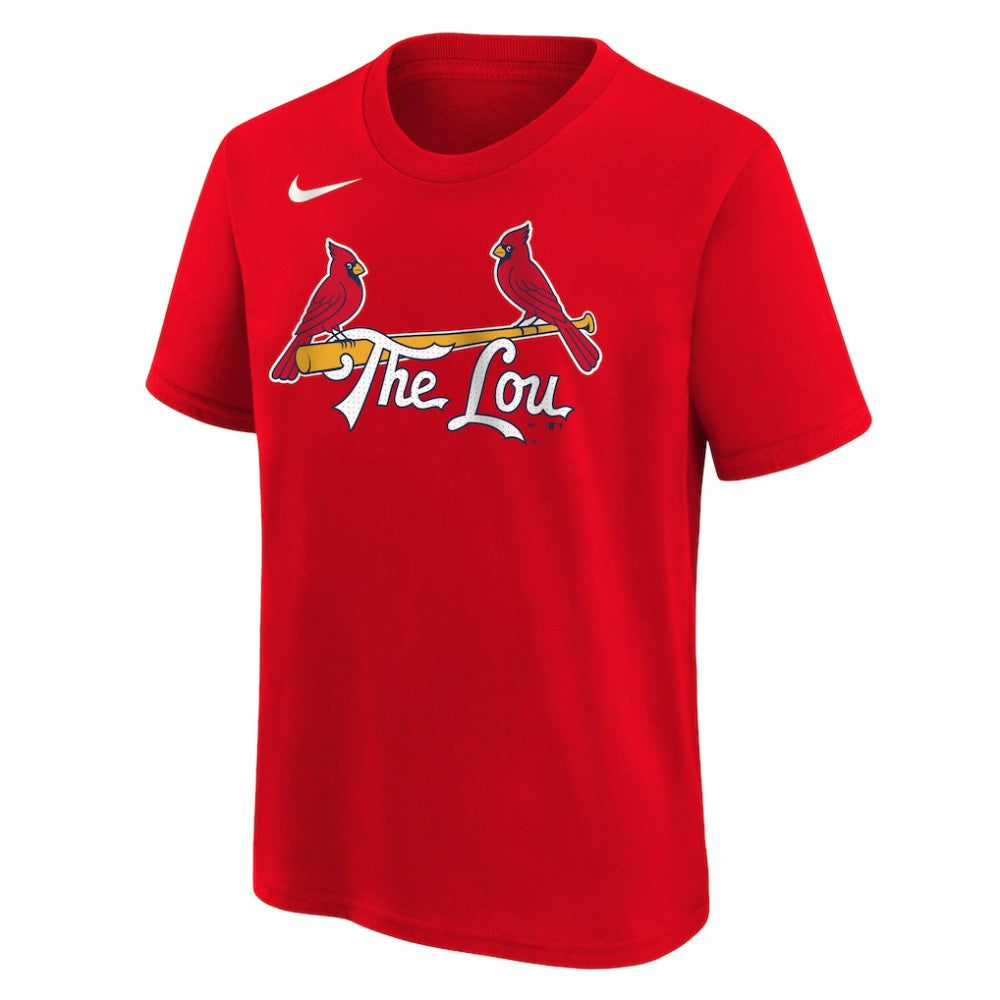 MLB Nolan Arenado St. Louis Cardinals Nike Youth 2024 City Connect Name & Number T-Shirt
