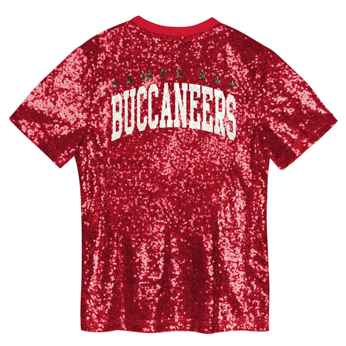 Girls Youth Wordmark Sequin V-Neck Top - Tampa Bay Buccaneers