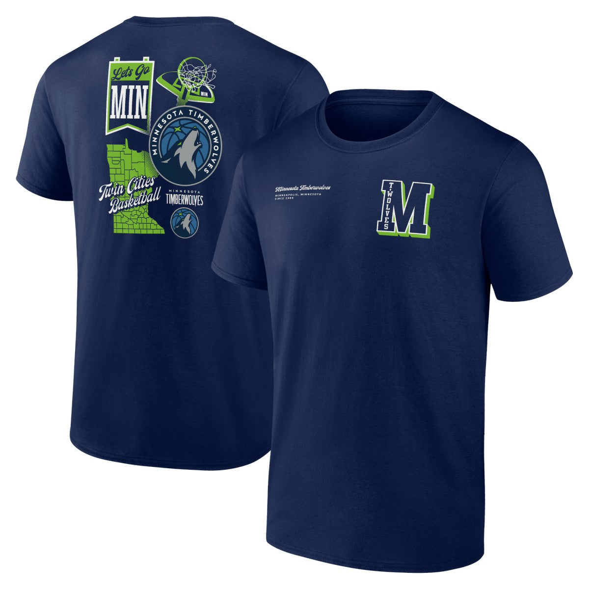 NBA Minnesota Timberwolves Split Zone T-Shirt