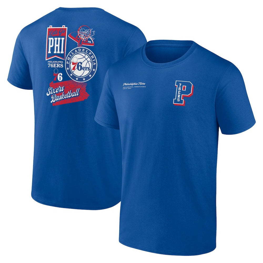 NBA Philadelphia 76ers Split Zone T-Shirt