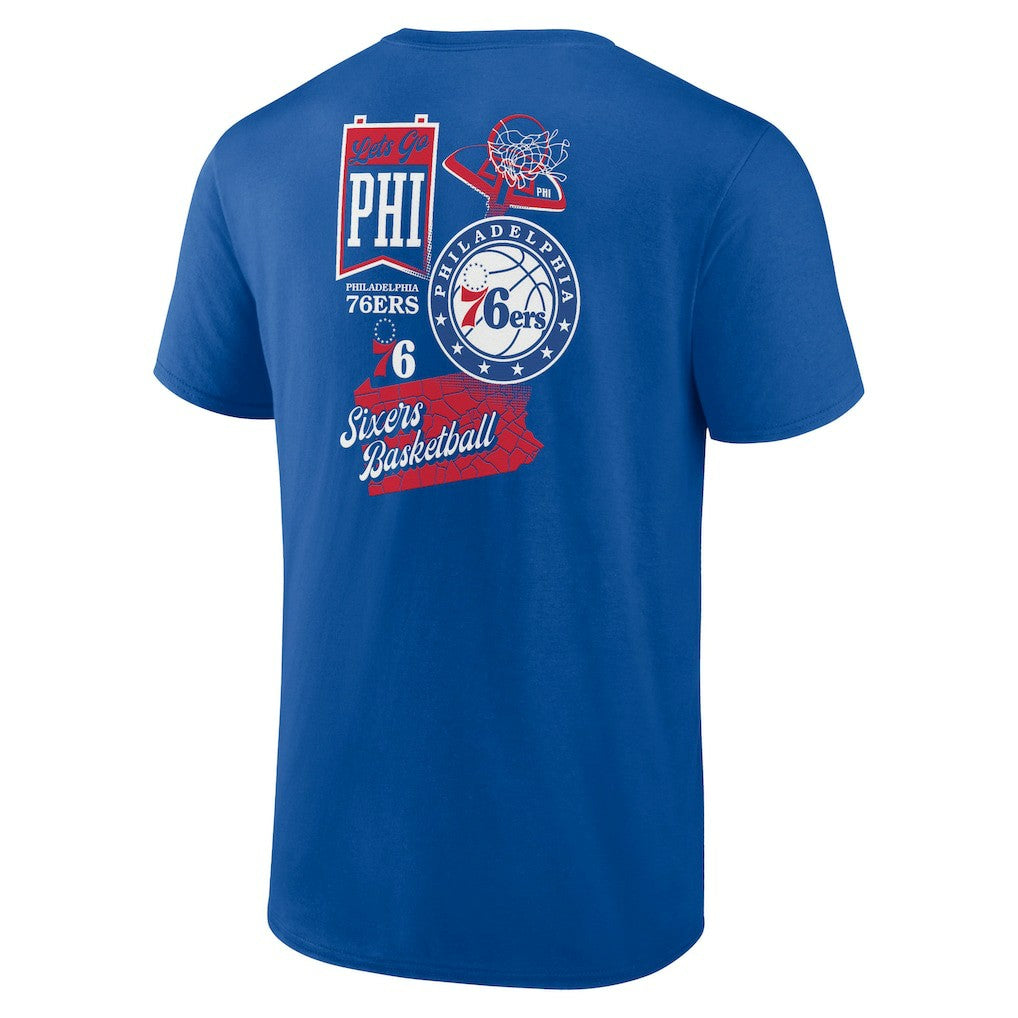NBA Philadelphia 76ers Split Zone T-Shirt
