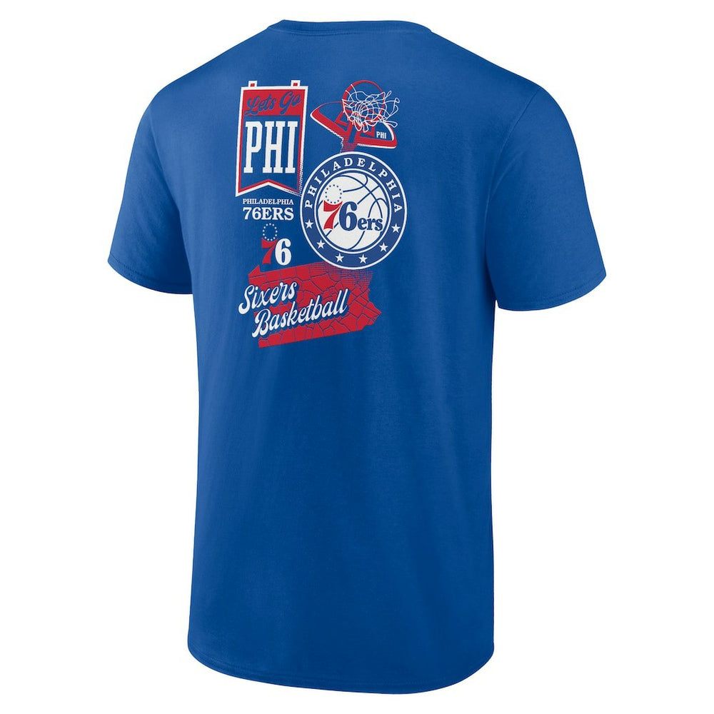 NBA Philadelphia 76ers Split Zone T-Shirt