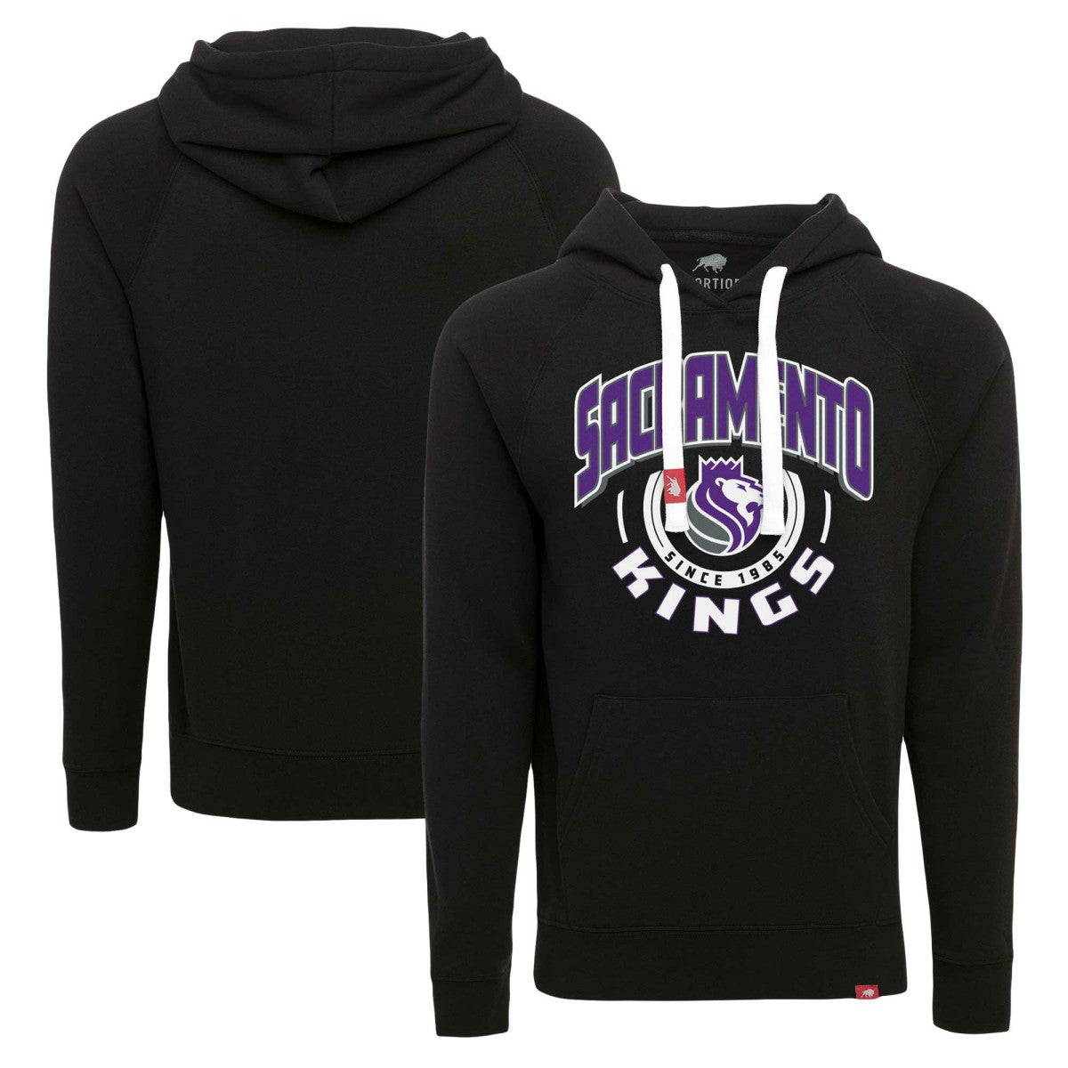 NBA Sacramento Kings Sportiqe Unisex Olsen Super Soft Tri-Blend Raglan Pullover Hoodie