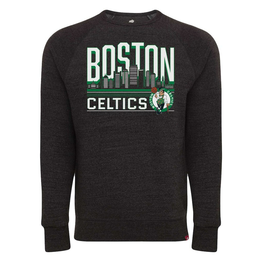 NBA Boston Celtics Sportiqe Unisex Harmon Super Soft Tri-Blend Raglan Pullover Sweatshirt