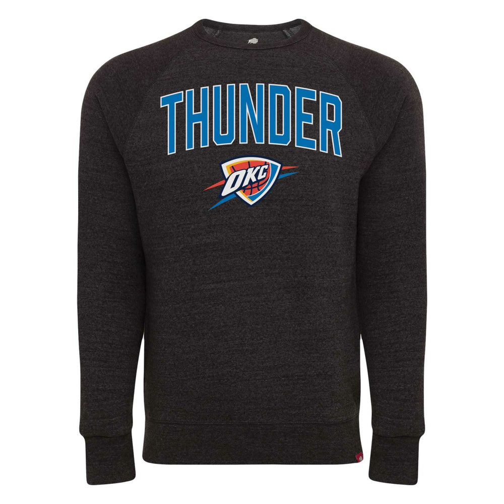 NBA Oklahoma City Thunder Sportiqe Unisex Harmon Super Soft Tri-Blend Raglan Pullover Sweatshirt