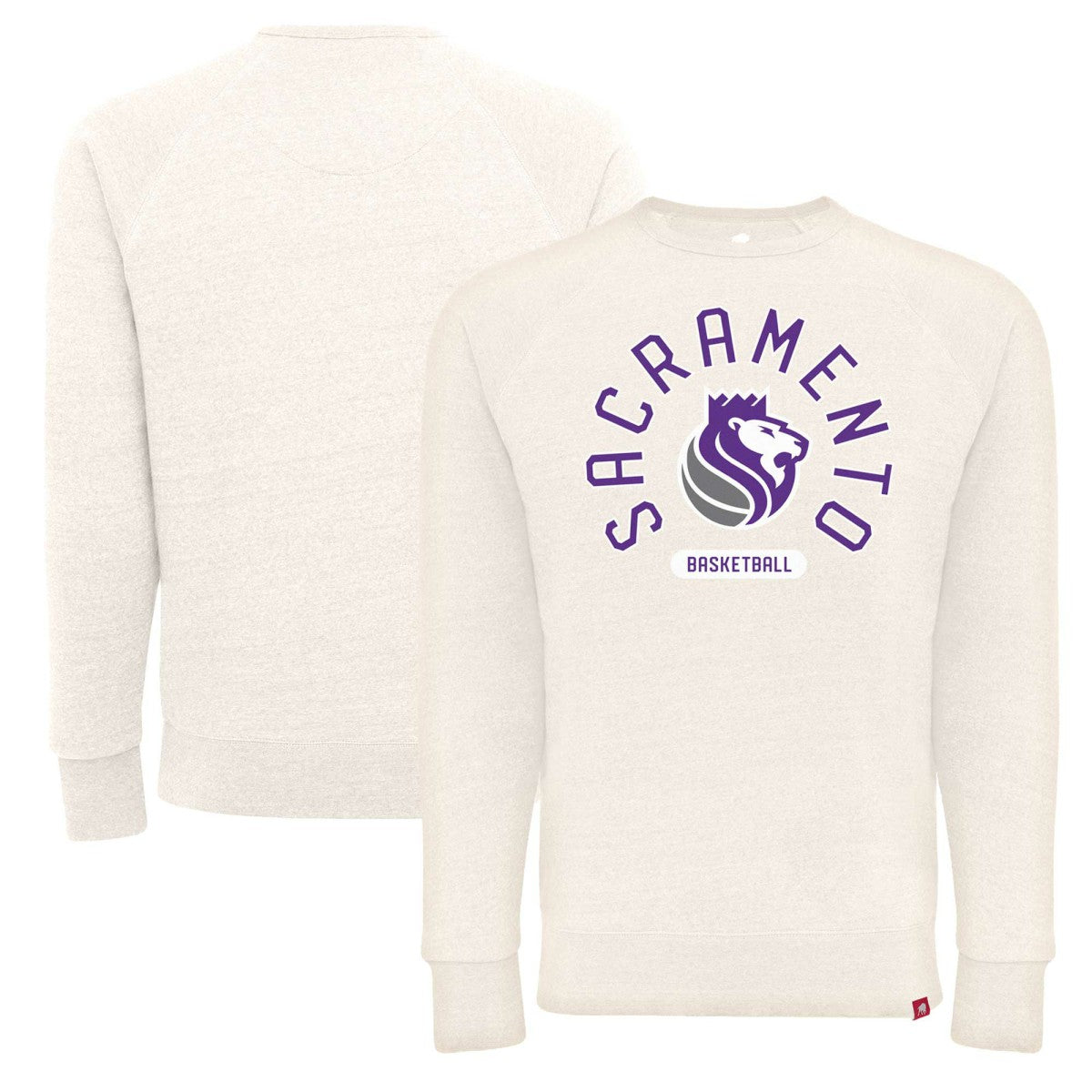 NBA Sacramento Kings Sportiqe Unisex Harmon Super Soft Tri-Blend Raglan Pullover Sweatshirt