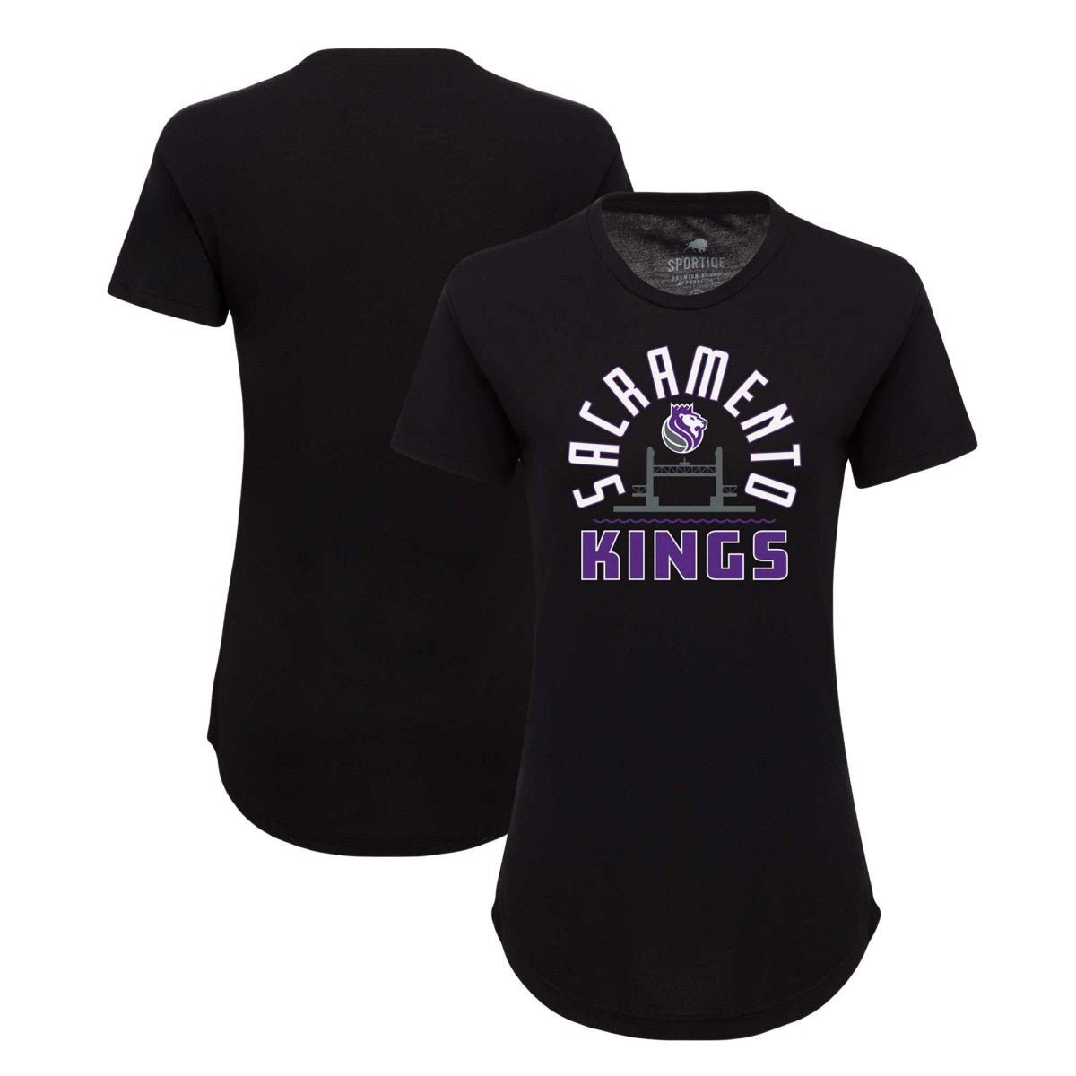 NBA Sacramento Kings Sportiqe Women's Phoebe Super Soft Tri-Blend T-Shirt