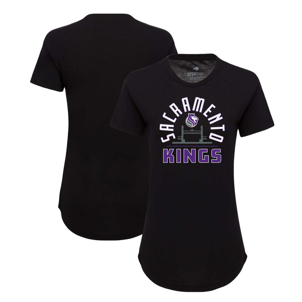 NBA Sacramento Kings Sportiqe Women's Phoebe Super Soft Tri-Blend T-Shirt