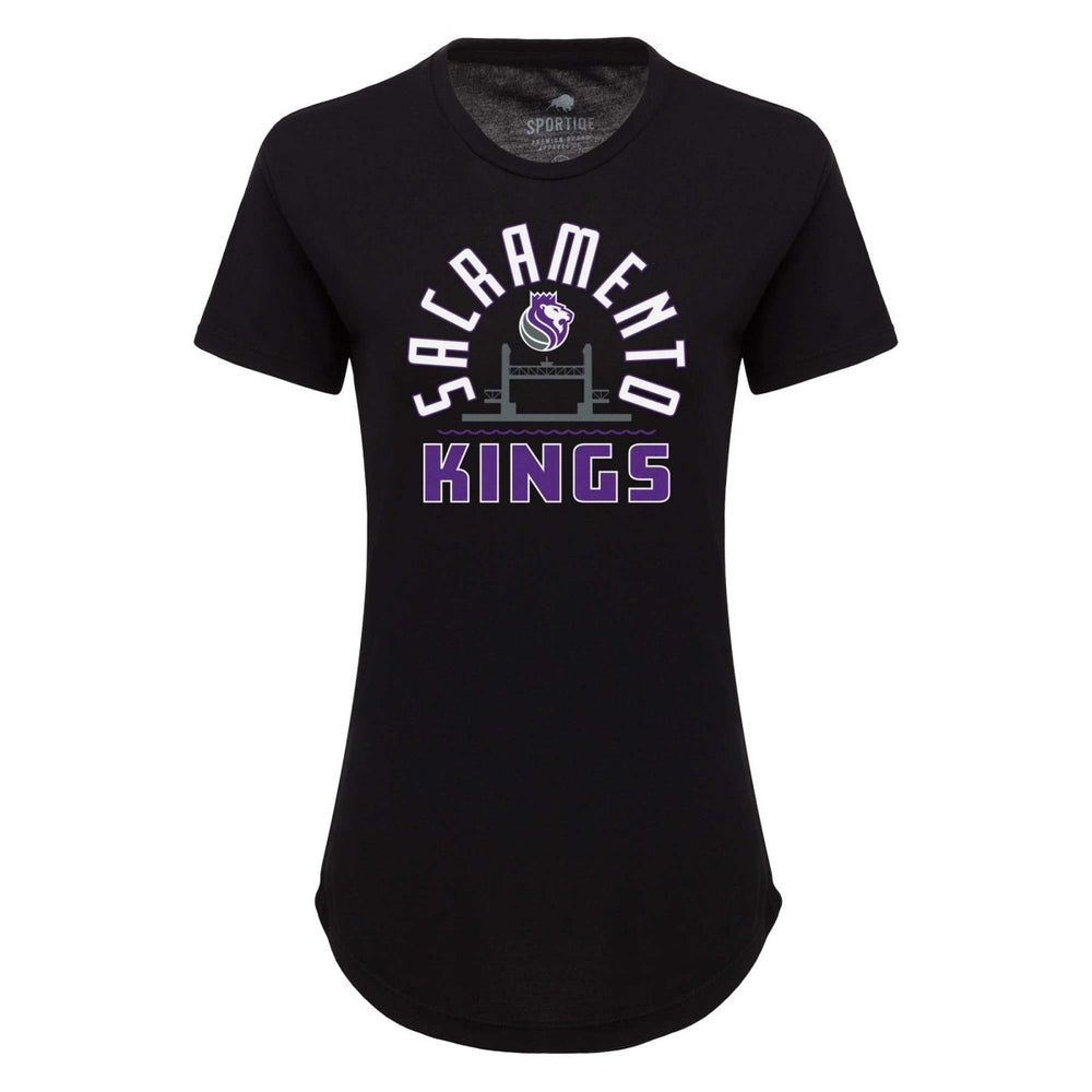 NBA Sacramento Kings Sportiqe Women's Phoebe Super Soft Tri-Blend T-Shirt