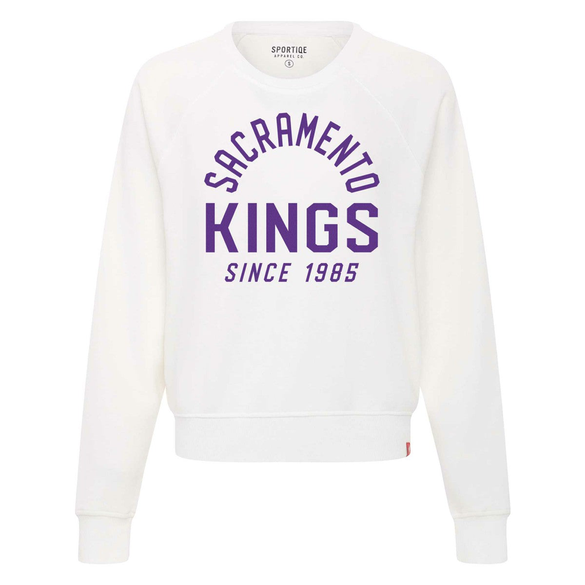 NBA Sacramento Kings Sportiqe Women's Ashlyn Super Soft Raglan Pullover Sweatshirt