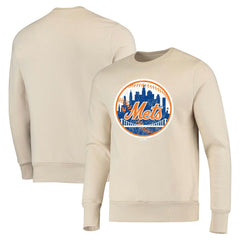 MLB New York Mets Majestic Threads Fleece Pullover Sweatshirt