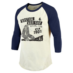 MLB Boston Red Sox Majestic Threads Raglan 3/4-Sleeve T-Shirt