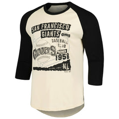 MLB San Francisco Giants Majestic Threads Raglan 3/4-Sleeve T-Shirt