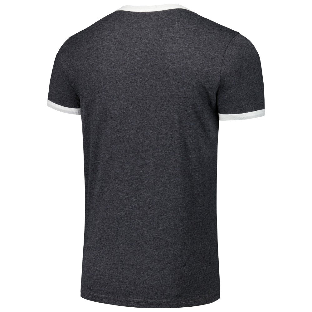 MLB Florida Marlins Majestic Threads Ringer Tri-Blend T-Shirt