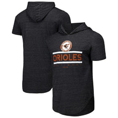 MLB Baltimore Orioles Majestic Threads Tri-Blend Hoodie T-Shirt