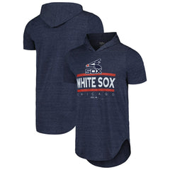 MLB Chicago White Sox Majestic Threads Tri-Blend Hoodie T-Shirt