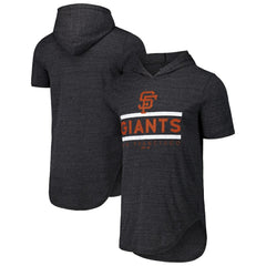 MLB San Francisco Giants Majestic Threads Tri-Blend Hoodie T-Shirt