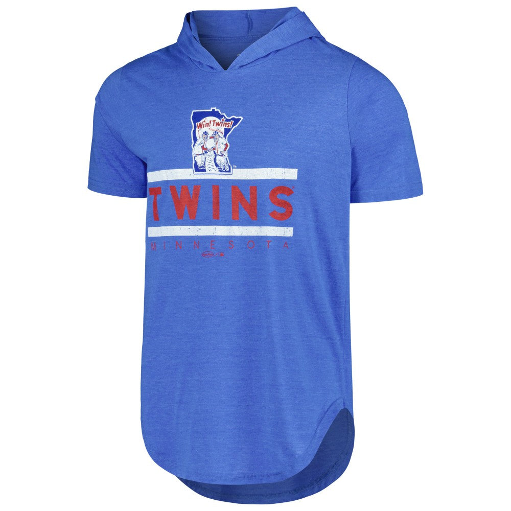 MLB Minnesota Twins Majestic Threads Tri-Blend Hoodie T-Shirt